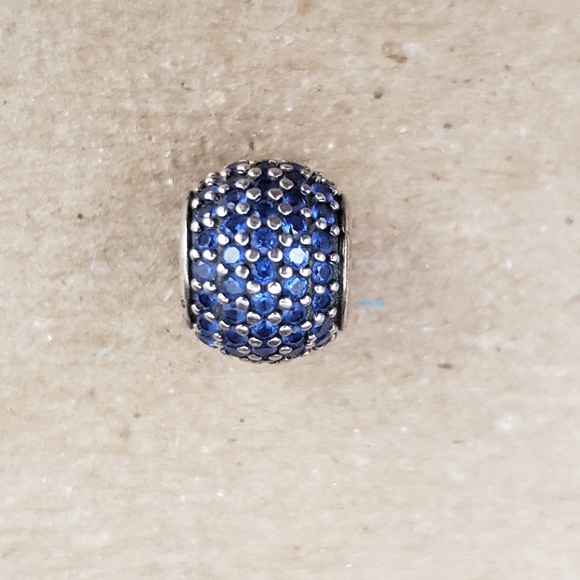 Pandora Silver Blue Pave Lights Charm w Crystals Holiday 2012 DEADSTOCK - Picture 4 of 10